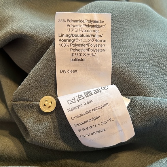 J Crew Shirt Womens 8 Sage green Tank Top Crushed Velvet Cropped Scoop Neck - Picture 7 of 9